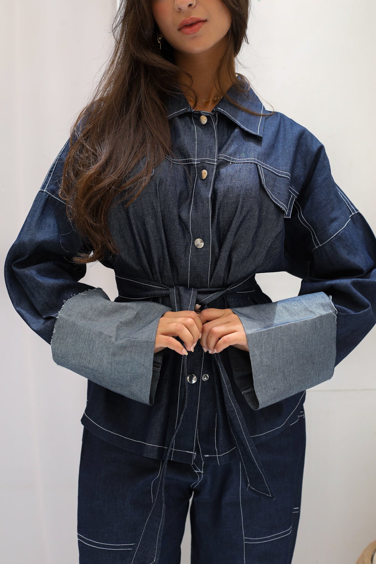 The Indigo Tailored Set