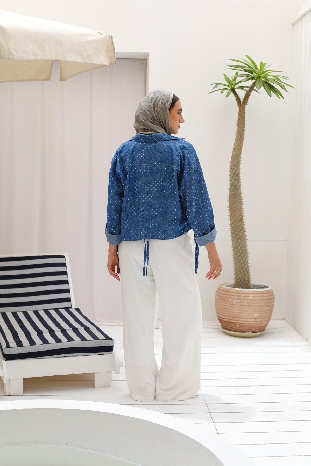 Denim glow shirt in dark blue